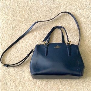 Coach Navy Blue Satchel